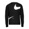 Nike Swoosh Fleece Sweatshirt Schwarz F010 - schwarz