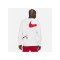 Nike Swoosh Fleece Sweatshirt Weiss Rot F100 - weiss