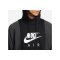 Nike Air Brushed-Back Fleece Hoody Schwarz F010 - schwarz