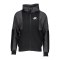 Nike Air Brushed-Back Fleece Kapuzenjacke F010 - schwarz