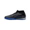 Nike Air Zoom Mercurial Superfly IX Academy TF Shadow Schwarz Silber Blau F040 - schwarz