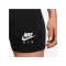 Nike Air Ribbed Short Damen Schwarz Weiss F010 - schwarz
