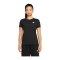 Nike Club T-Shirt Damen Schwarz Weiss F010 - schwarz