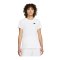 Nike Club T-Shirt Damen Weiss Schwarz F100 - weiss