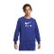 Nike Air FT Crew Sweatshirt Blau Weiss F455 - blau