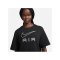 Nike Air T-Shirt Damen Schwarz Weiss F010 - schwarz