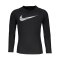 Nike Pro Warm Crew Sweatshirt Kids Schwarz F010 - schwarz