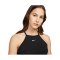 Nike Essentials Rib Cami Tanktop Damen Schwarz F01 - schwarz