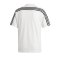 adidas 3S Tee T-Shirt Weiss Schwarz - weiss