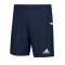 adidas Team 19 Knitted Short Blau Weiss - blau