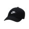 Nike Club Unstructured Futura Wash Cap Schwarz F011 - schwarz