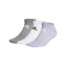 adidas Light Low Socken 3er Pack Weiss Grau - weiss