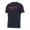 Nike Kroatien Crest T-Shirt EM 2024 Blau Weiss F451 - blau