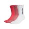 adidas HC Crew Socken 3er Pack Weiss Rot - weiss