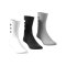 adidas 3S Ankle Socken 3er Pack Weiss Schwarz Grau - weiss