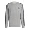 adidas Essentials 3S Sweatshirt Grau Schwarz - grau