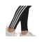adidas Essentials 3 Stripes Leggings Damen Schwarz - schwarz
