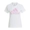 adidas Essentials Regular T-Shirt Damen Weiss Lila - weiss