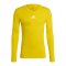 adidas Team Base Top langarm Gelb - gelb