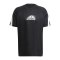 adidas D2M Seasonal T-Shirt Schwarz Weiss - schwarz