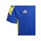 adidas Juventus Turin Trainingsshirt Kids Blau Gelb - blau
