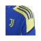 adidas Juventus Turin Trainingsshirt Kids Blau Gelb - blau