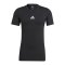 adidas Techfit Shirt kurzarm Schwarz - schwarz