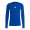 adidas Techfit Shirt langarm Blau - blau