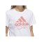 adidas Graphic T-Shirt Running Damen Weiss - weiss