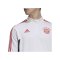 adidas FC Bayern München HalfZip Sweatshirt Weiss - weiss