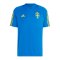 adidas Schweden Trainingsshirt Blau Gelb - blau