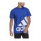 adidas Essentials GL T-Shirt Blau Weiss - blau