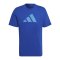 adidas Three Bar Future Icons T-Shirt Blau - dunkelblau