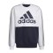 adidas Essentials Colorblock Sweatshirt Weiss Grau - weiss