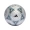 adidas Messi Club Trainingsball Silber Schwarz - silber