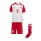 adidas FC Bayern München Minikit Home 2023/2024 Weiss Rot - weiss