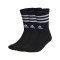 adidas 3S Cush Crew 3er Pack Socken Schwarz Weiss - schwarz