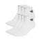adidas Mid Ankle 6er Pack Socken Weiss - weiss