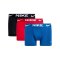 Nike Dri-FIT Trunk Boxershort 3er Pack Blau Rot Schwarz F612 - blau