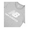 New Balance Ess Stacked Logo T-Shirt Damen FAG - grau