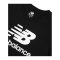 New Balance Ess Stacked Logo T-Shirt Damen FBK - schwarz
