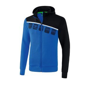 erima-5-c-trainingsjacke-mit-kapuze-blau-schwarz-fussball-teamsport-textil-jacken-1031901.png
