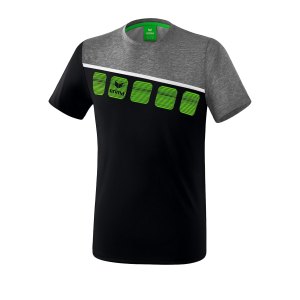 erima-5-c-t-shirt-schwarz-grau-fussball-teamsport-textil-t-shirts-1081904.png