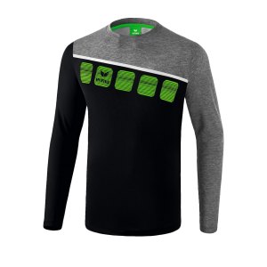 erima-5-c-longsleeve-schwarz-grau-fussball-teamsport-textil-sweatshirts-1331904.png