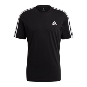 adidas-essentials-3-stripes-t-shirt-schwarz-weiss-gl3732-fussballtextilien_front.png