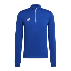 adidas-entrada-22-halfzip-sweatshirt-blau-weiss-hg6286-teamsport_front.png