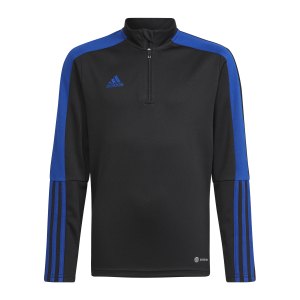 adidas-tiro-halfzip-sweatshirt-kids-schwarz-blau-hu0322-fussballtextilien_front.png