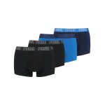 PUMA Basic Trunk Boxer 4er Pack Blau Schwarz F001