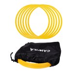 Cawila Koordinationsringe 50cm | 6er Set | Gelb | inklusive Tasche