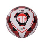 Cawila Fussball 11teamsports | Hybrid Technology | Größe 5 Weiss Rot
